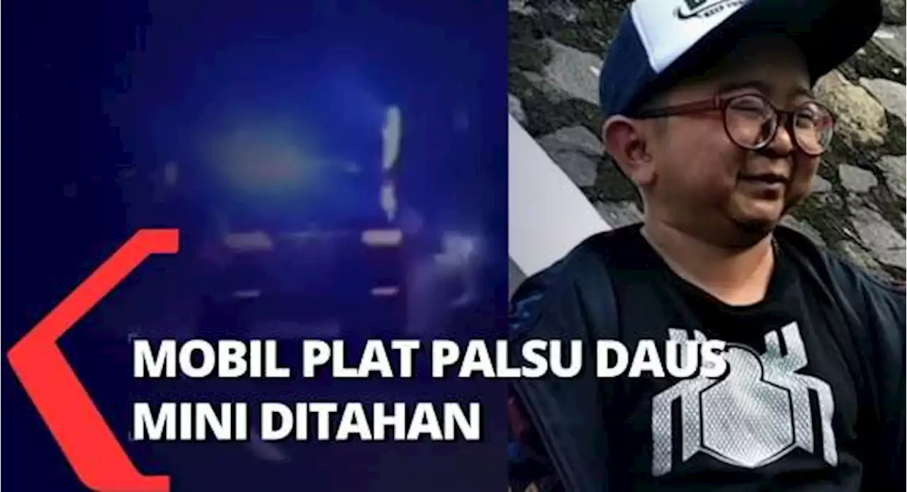 Aksi Kejar-Kejaran Warnai Penilangan Mobil Plat Palsu dan Berlampu Strobo Daus Mini