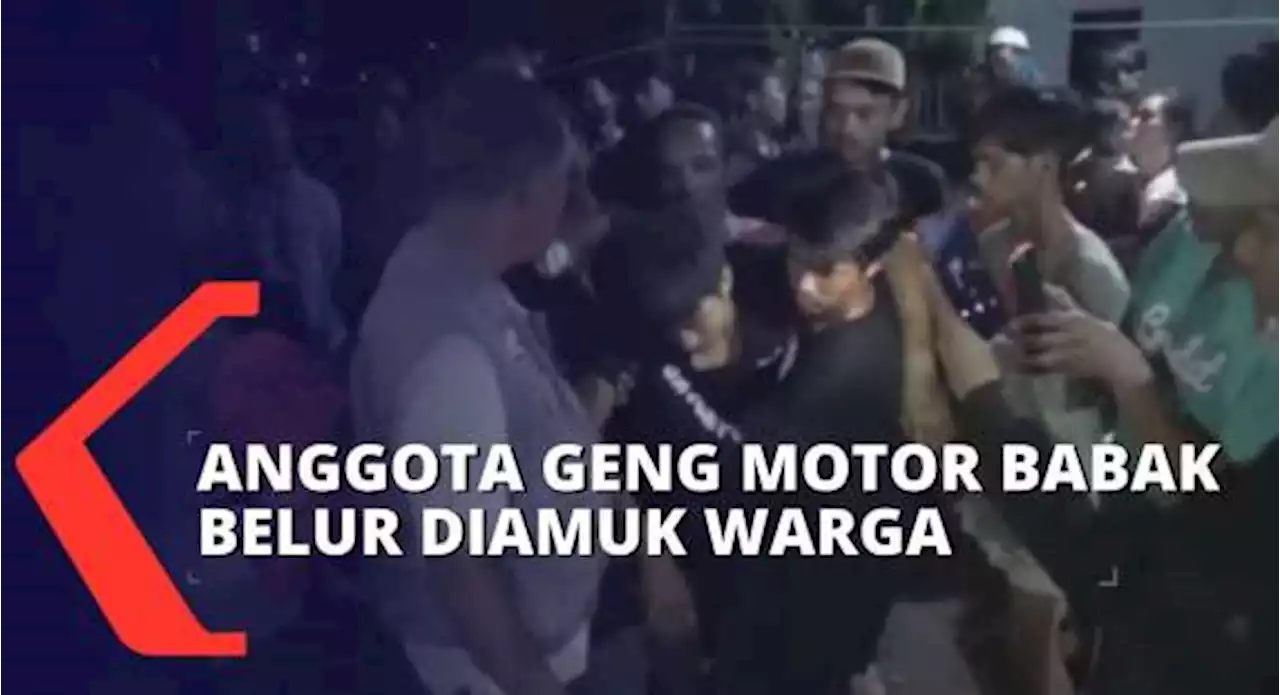 Bawa Anak Panah dan Pisau, Anggota Geng Motor Babak Belur Diamuk Warga