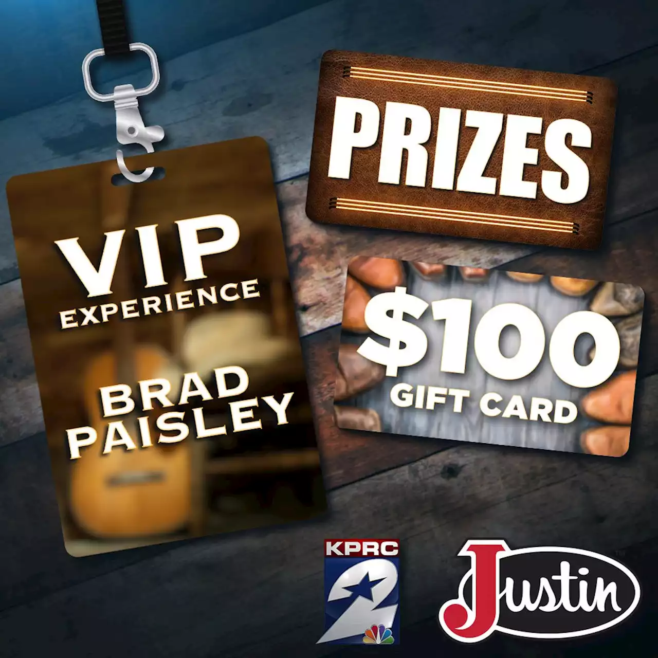 🔒 Win a suite spot to see Brad Paisley perform at RodeoHouston + a $100 card to use at Justin Boots!