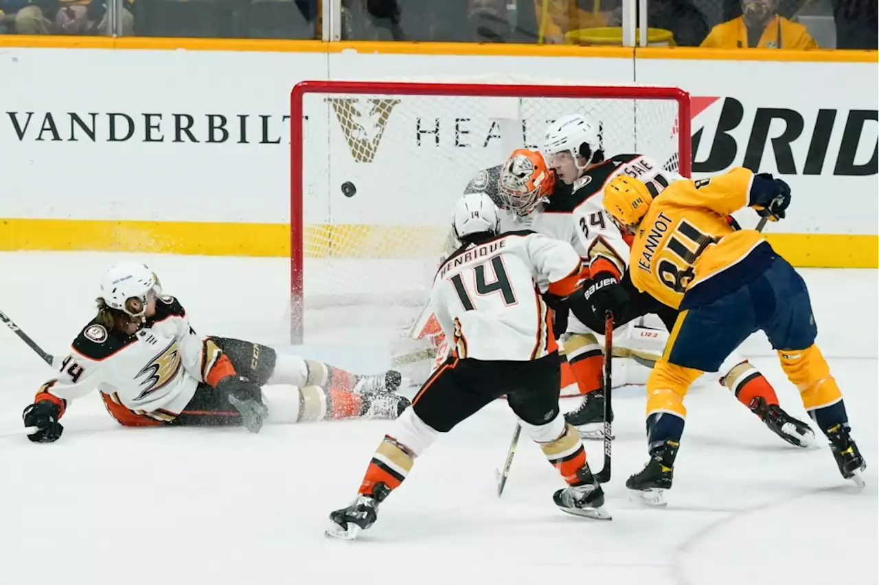 Ducks battered, bruised and then beaten soundly by Predators