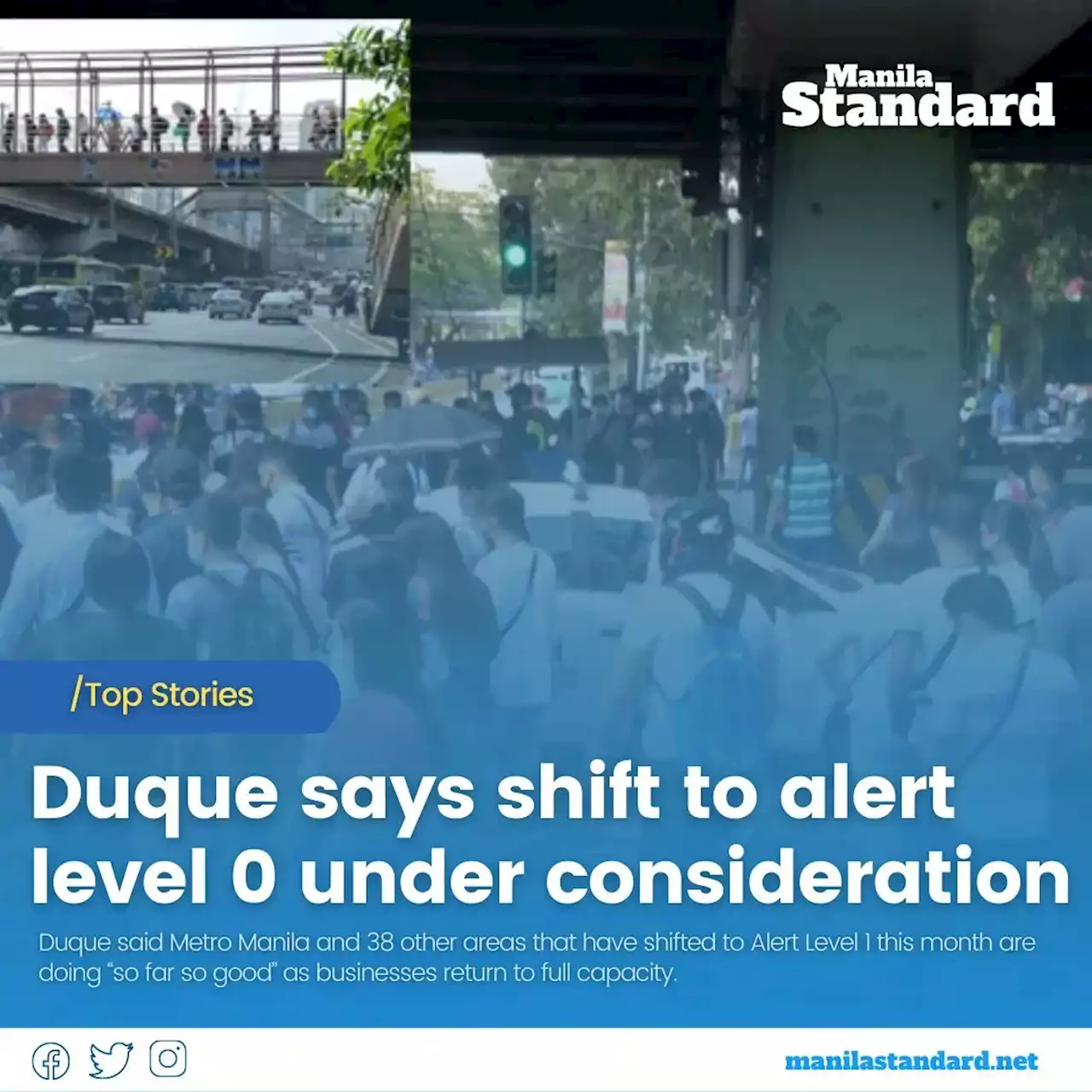 Duque says shift to alert level 0 under consideration