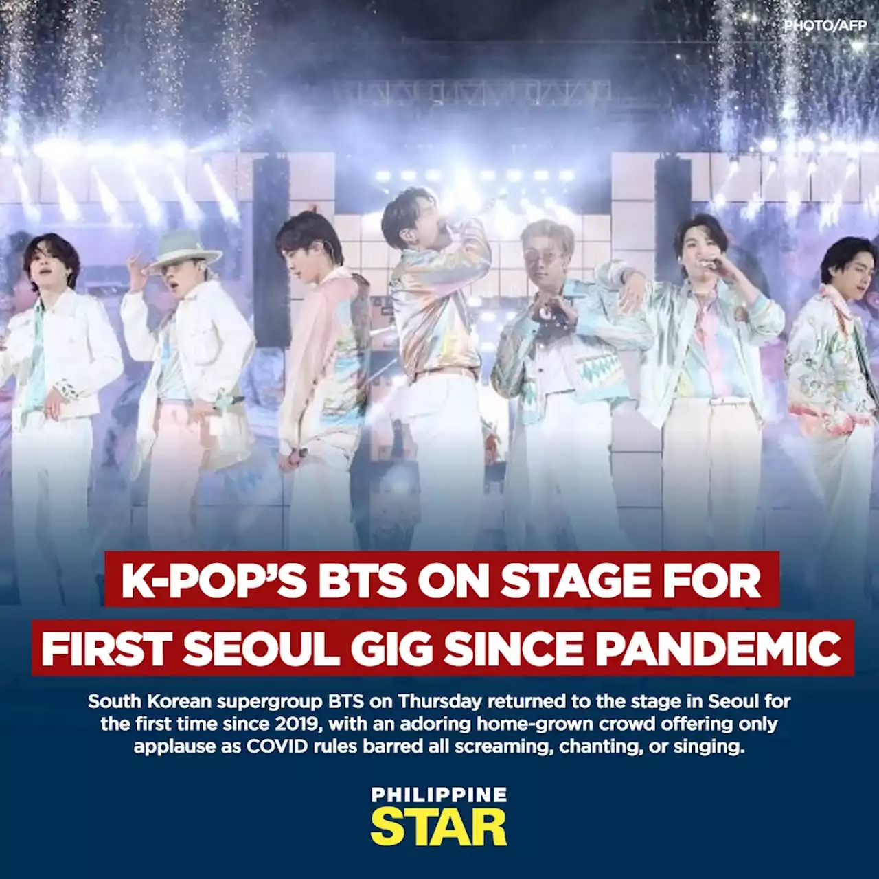 K-pop’s BTS on stage for first Seoul gig since pandemic