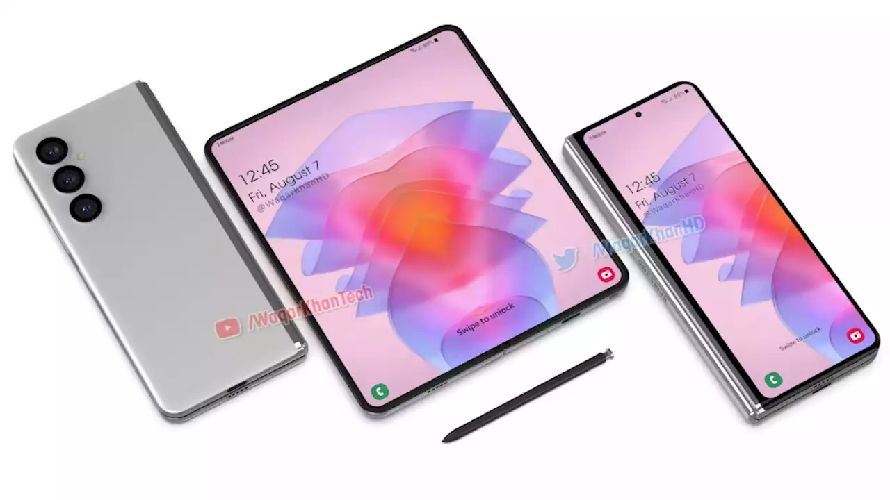 5G Samsung Galaxy Z Fold 4 render stars in video