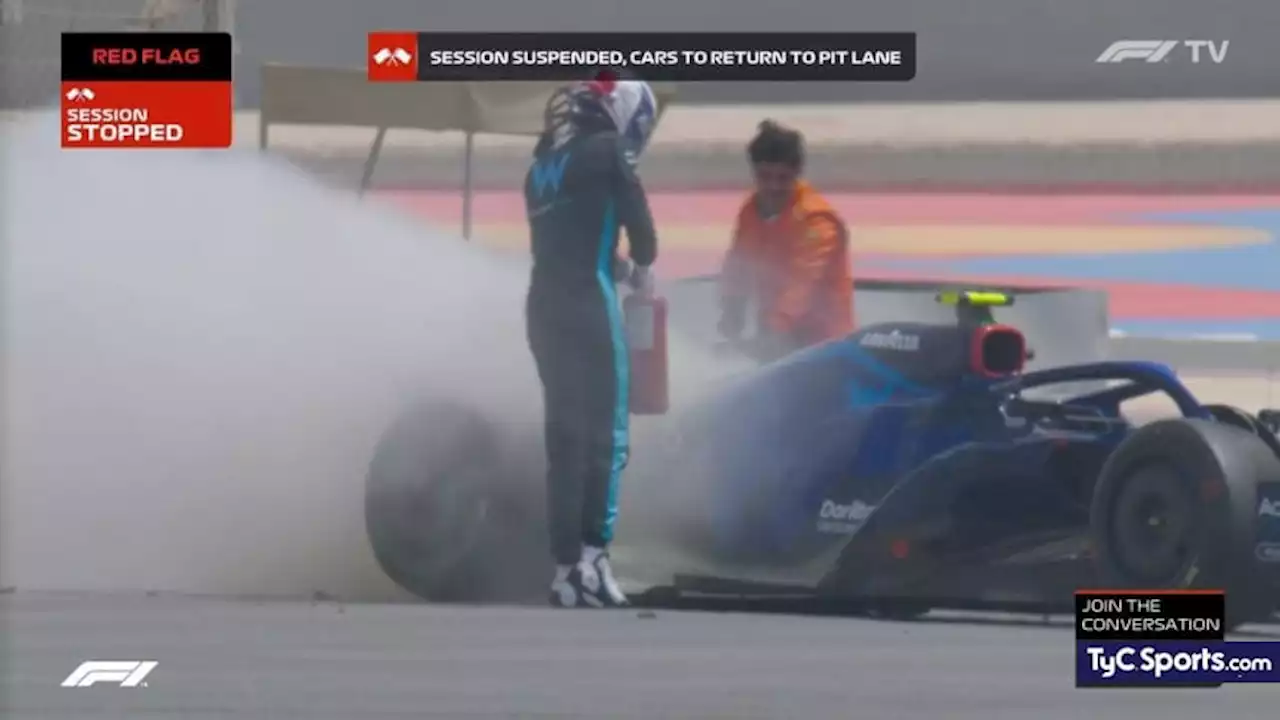 F1: Ocon lideró a la mañana y el Williams de Latifi se incendió - TyC Sports