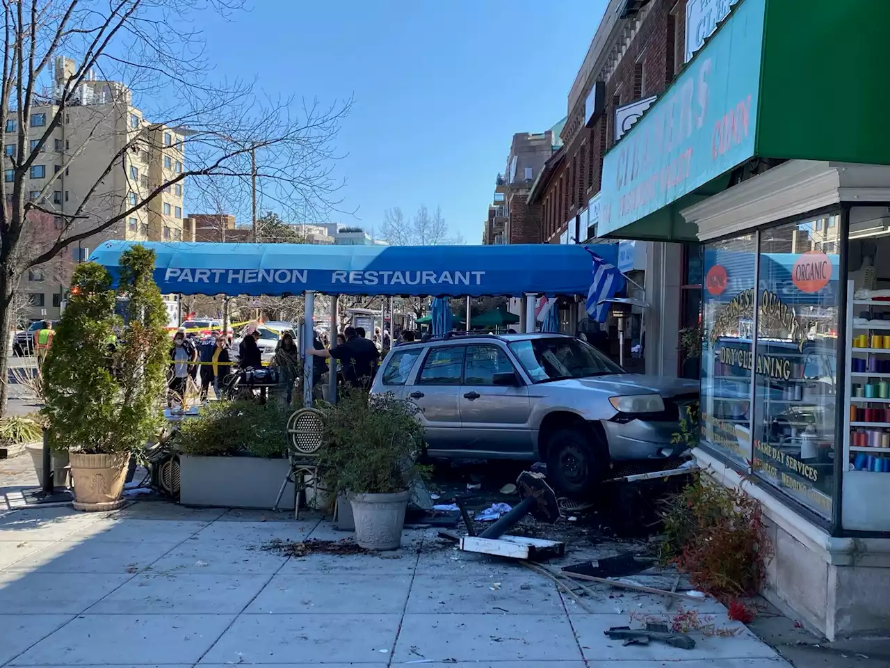 Car hits patrons outside Parthenon restaurant on Connecticut Avenue in Chevy Chase