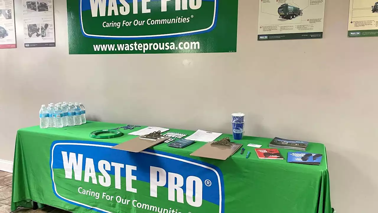 Waste Pro holds hiring fair as demand for qualified drivers and helpers outpaces supply