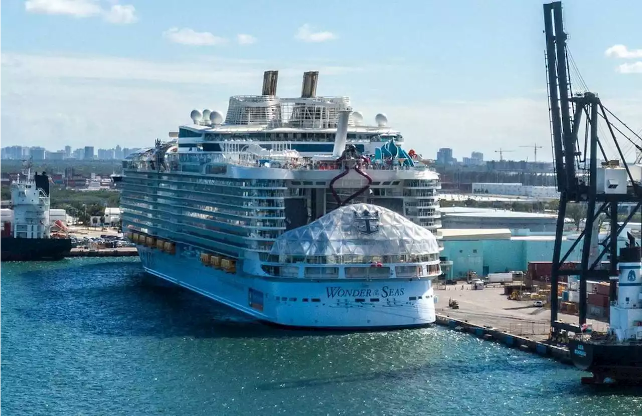 World’s largest cruise ship with outdoor movie theater, zipline sets sail from Florida