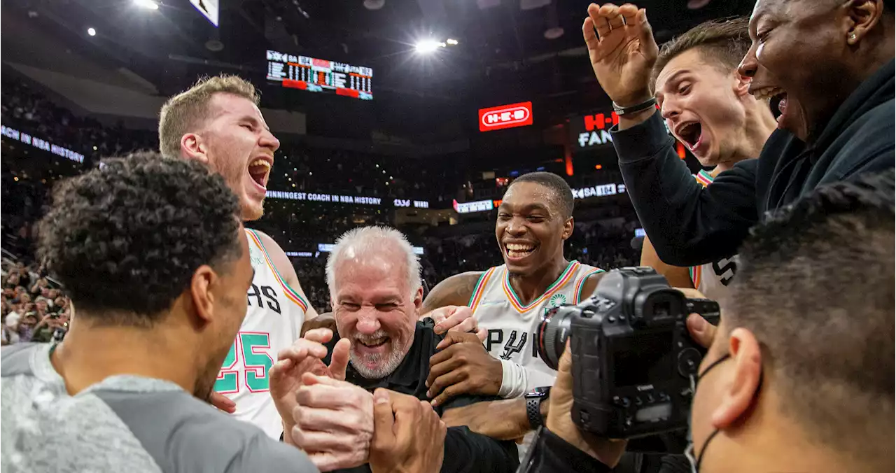 Gregg Popovich sets mark for regular-season wins