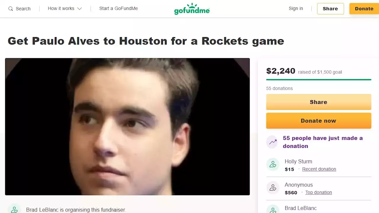 Rockets Twitter raises thousands to bring fan from Portugal to his first NBA game