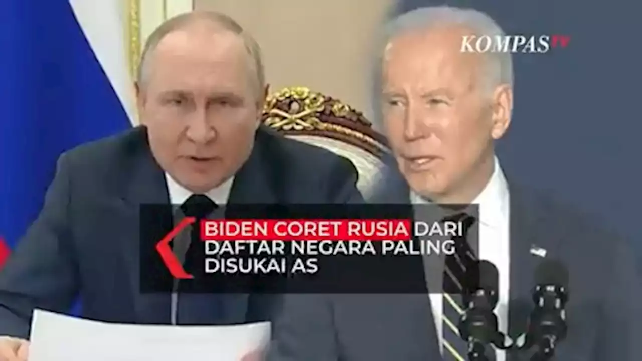 Biden Coret Rusia dari Daftar Negara Paling Disukai AS