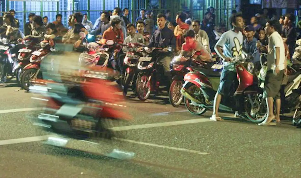 Polisi Amankan 10 Motor yang Balap Liar dengan Menutup Jalan Sudirman