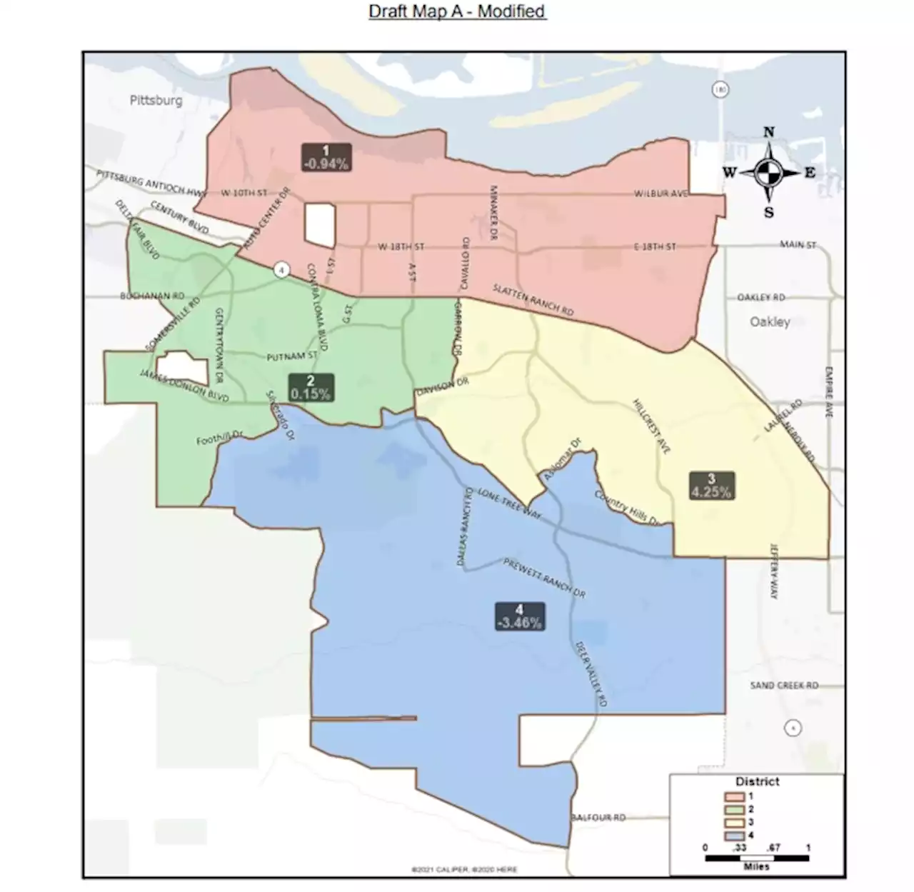 East Bay council reaffirms redistricting map choice