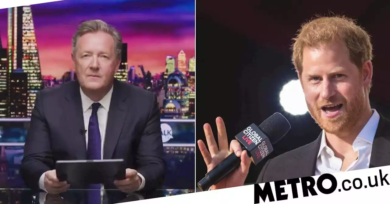 Piers Morgan calls Prince Harry a ‘po-faced, sanctimonious hypocrite’