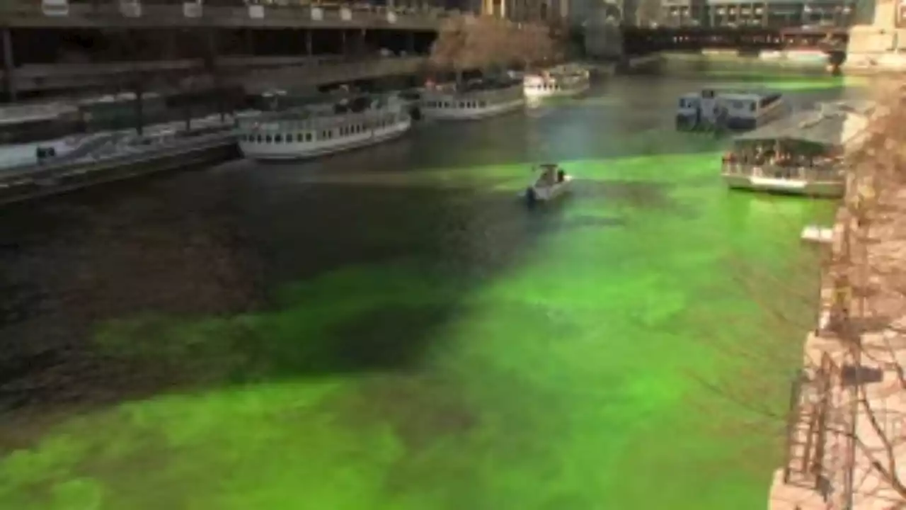 Watch: The Chicago River Turns Green for St. Patrick's Day