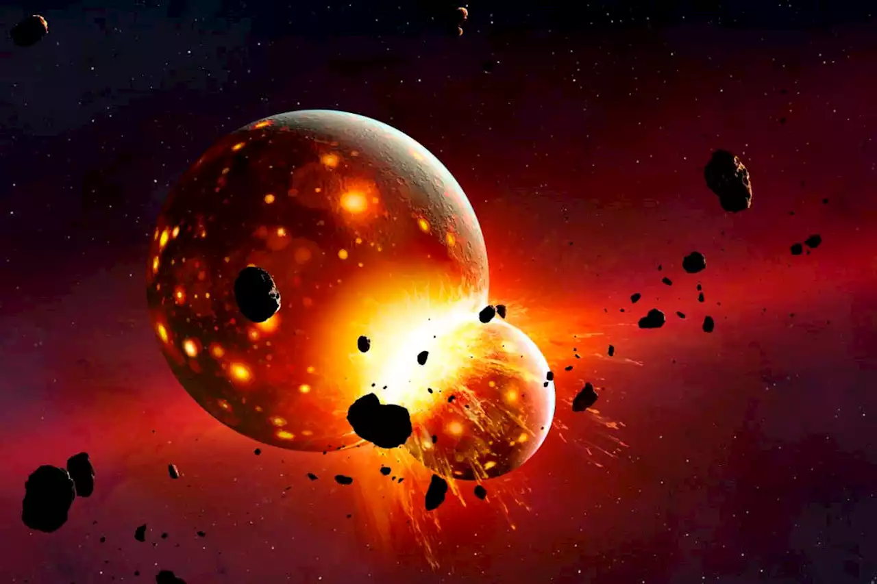 Moon mystery could be solved by simulation of planetary smash-up