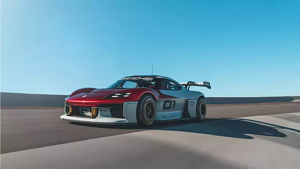 First Drive: Porsche’s 1,073 HP All-Electric Mission R Race Car Concept Points to a Potent—and Silent—Future