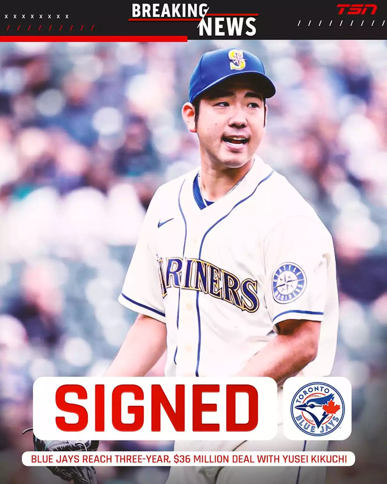 Blue Jays reach three-year agreement with Kikuchi - TSN.ca