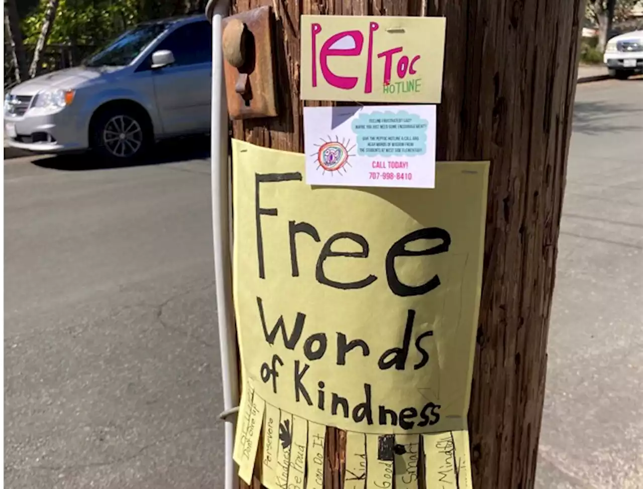 If you need life advice, press two. If you need a pep talk from kindergartners, press three.