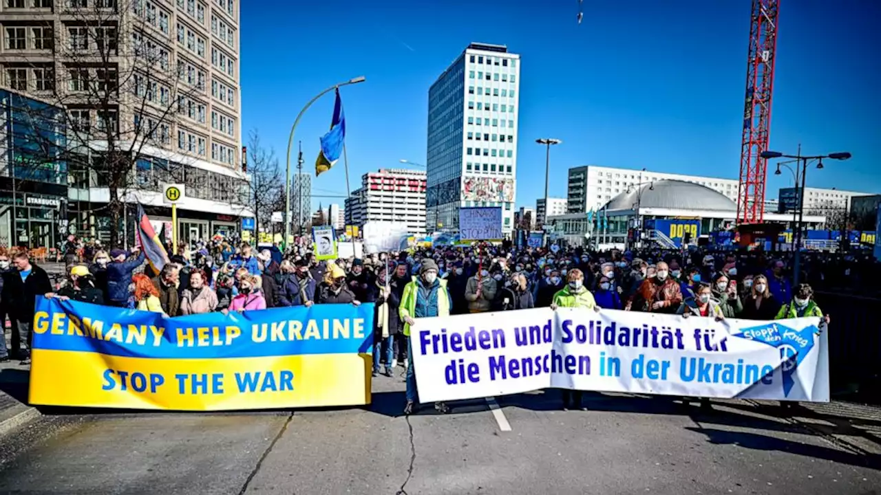 Anti-war protests across Europe, small rallies in Russia