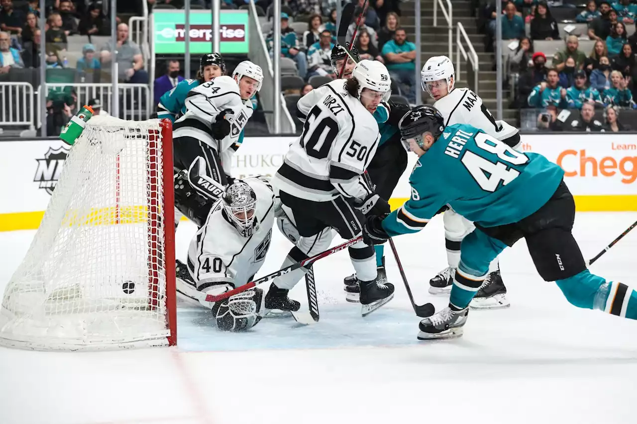 Hertl, Meier Lead Sharks To 5-0 Win Over Kings