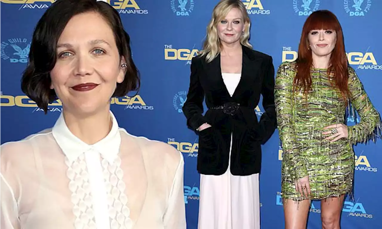 Maggie Gyllenhaal, Kirsten Dunst, and Natasha Lyonne attend DGA Award