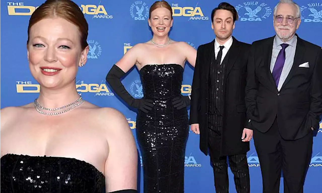 Sarah Snook, Brian Cox and Kieran Culkin attend the DGA Awards