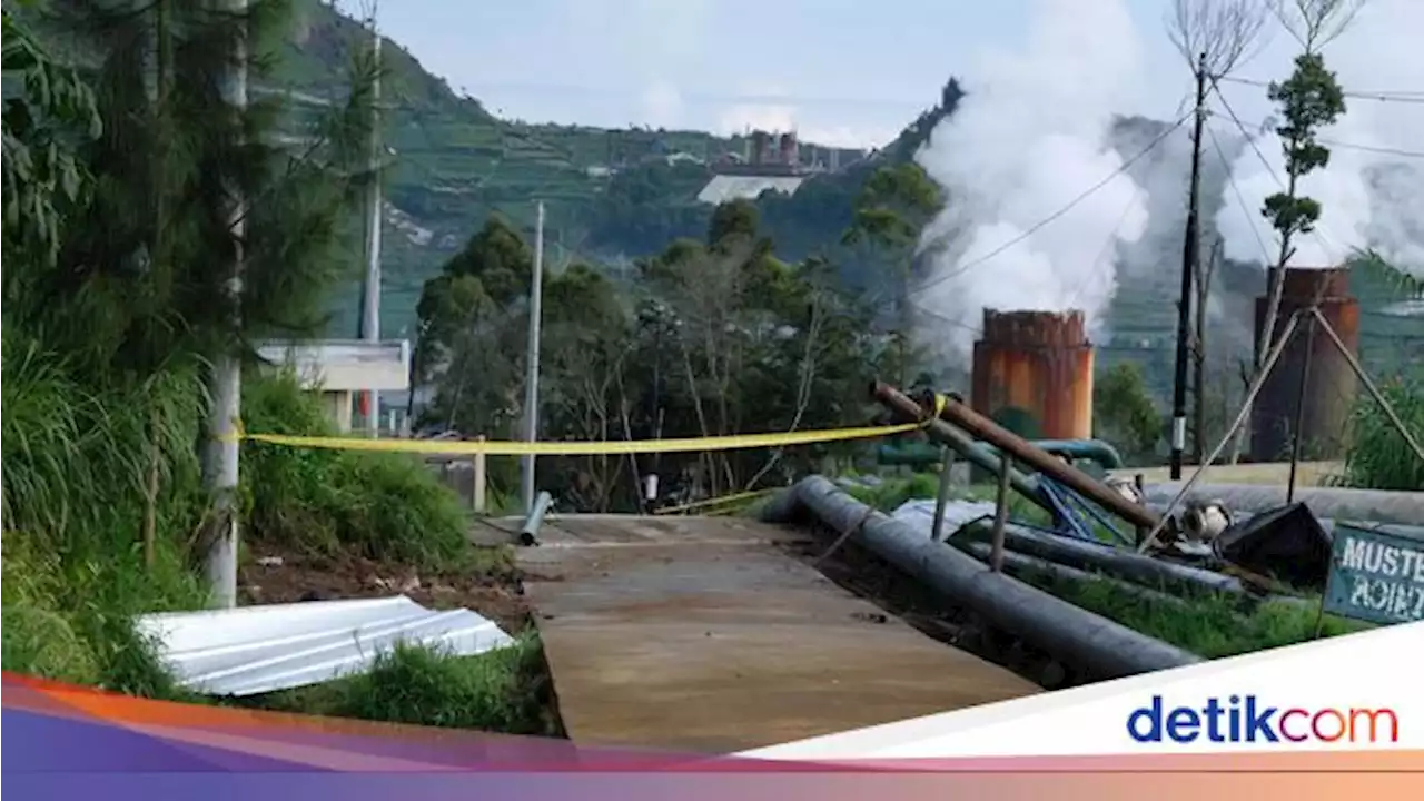 Usai Kebocoran Gas, Garis Polisi Terpasang di PLTP Dieng