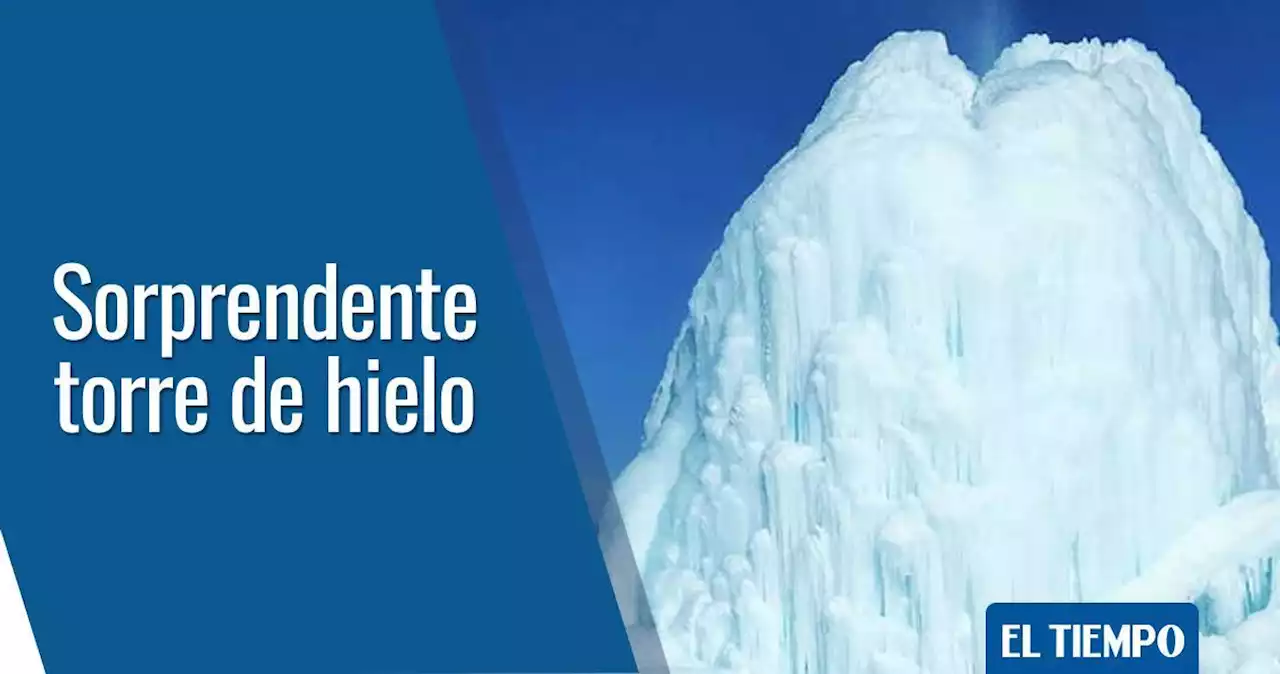 Así es el insólito 'volcán de hielo' que bota agua en vez de lava