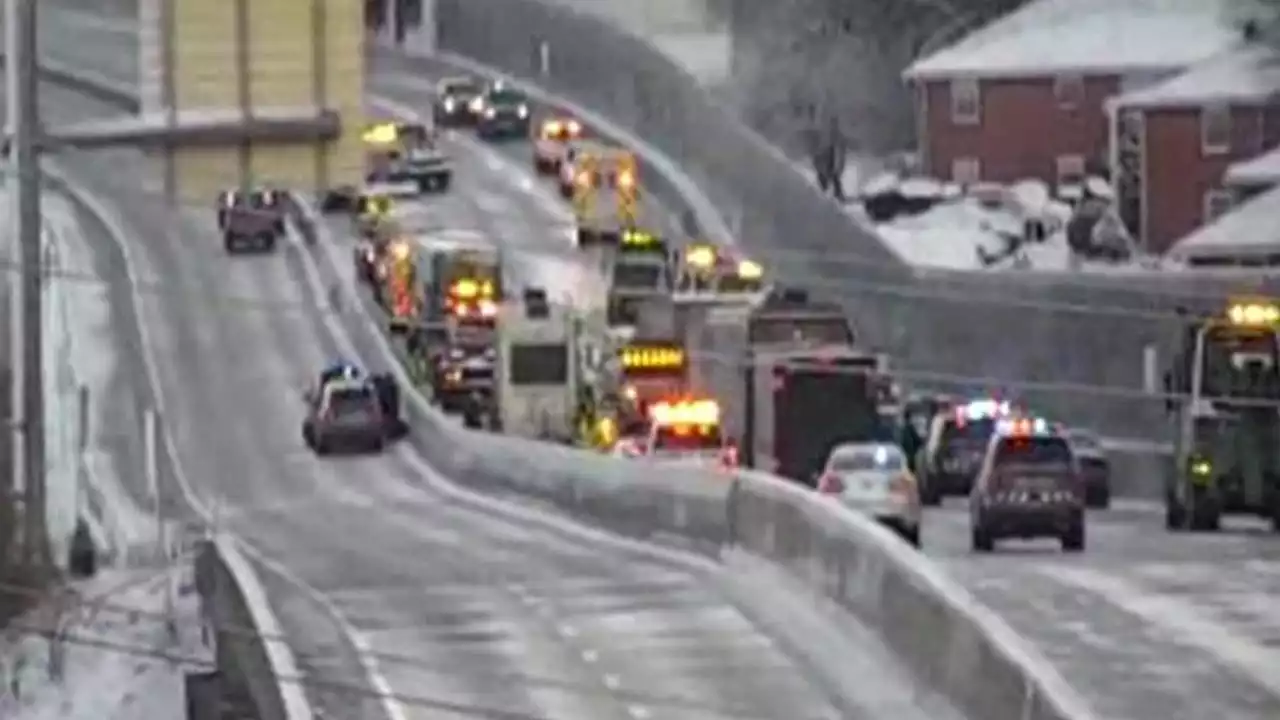 PA highway pileup: Rt. 581 shut down after more than 70 cars involved in crash, state police say