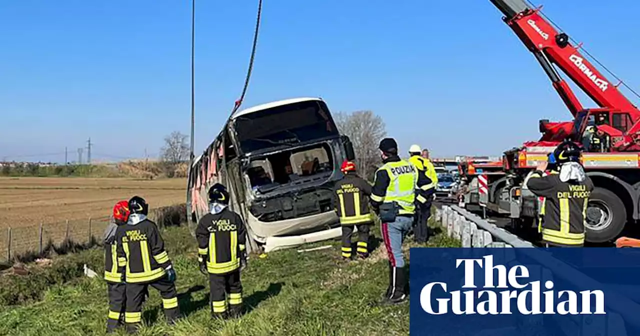 Woman fleeing Ukraine war dies in bus crash in Italy