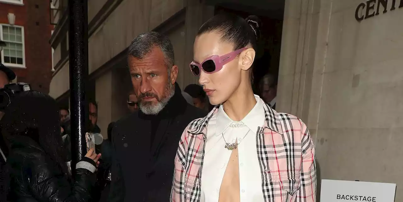 Bella Hadid Styled Her Pink Burberry Suit in Two Different Ways