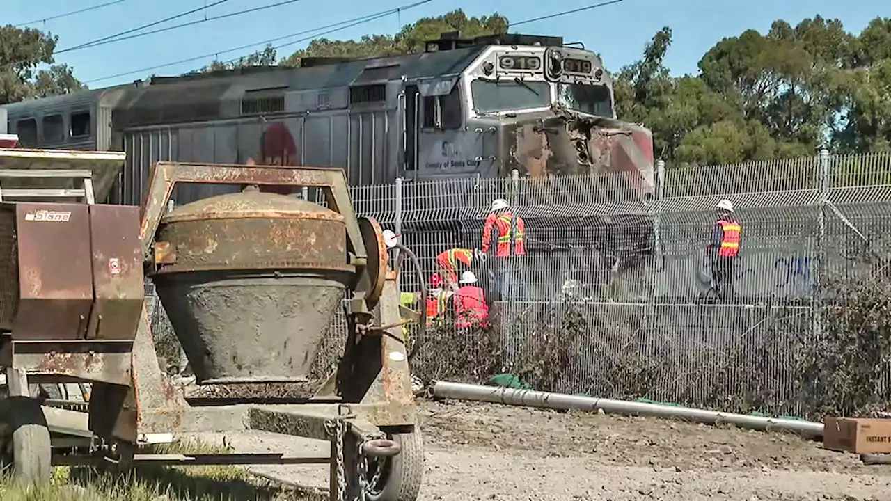 Crews Begin Moving Crashed Caltrain Off Tracks in San Bruno