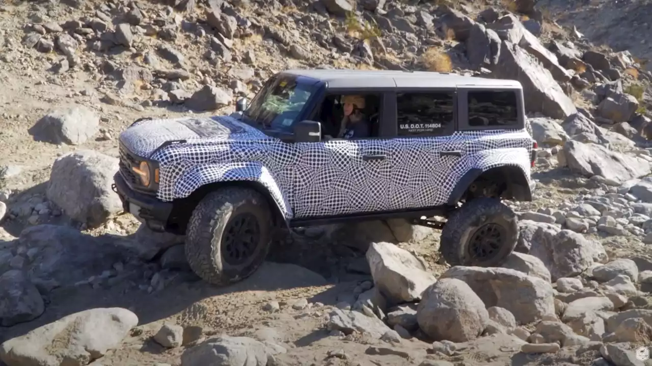 Witness the 2022 Ford Bronco Raptor's rock crawling capabilities