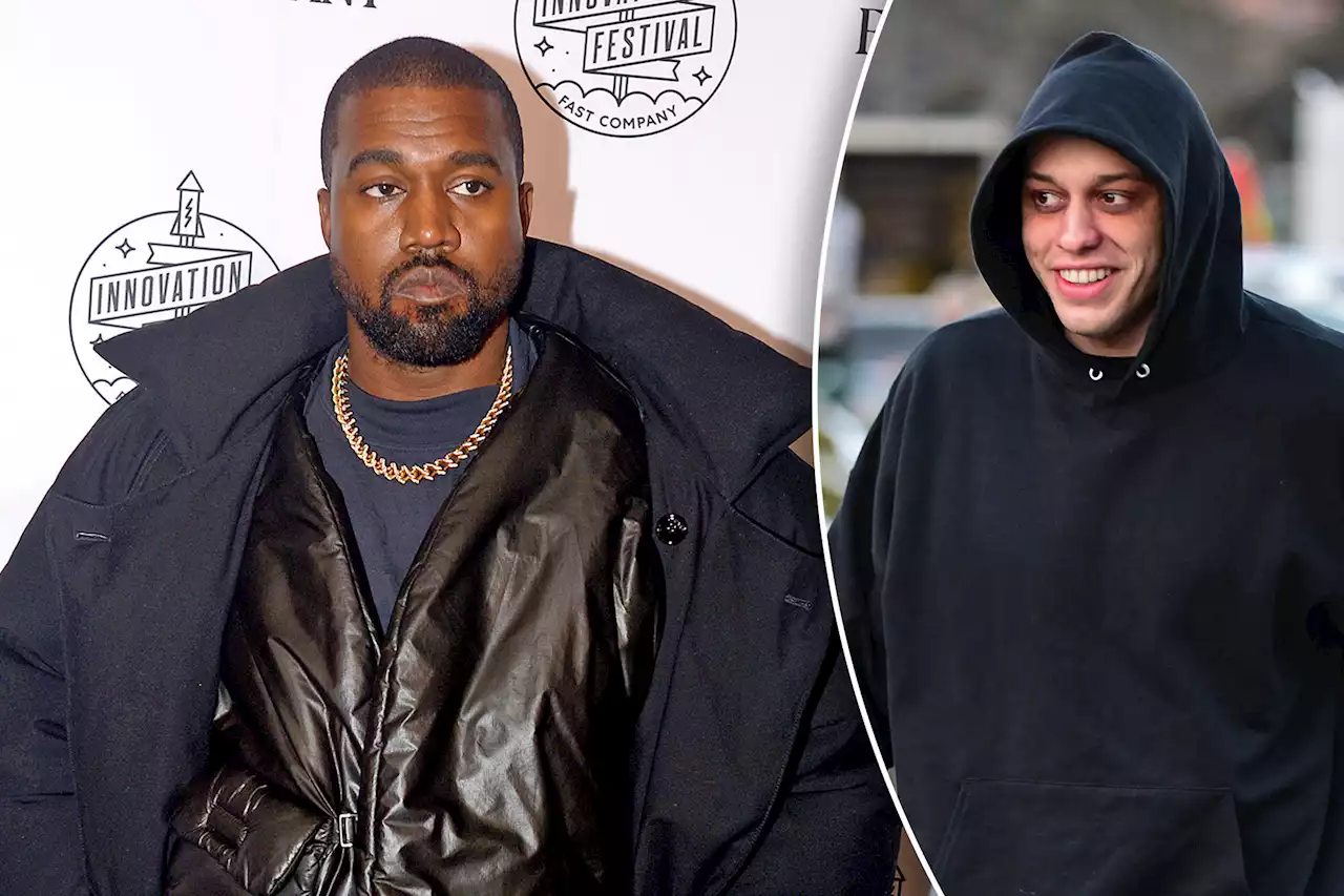 Kanye claims Pete Davidson texted him ‘bragging’ about sleeping with Kim Kardashian