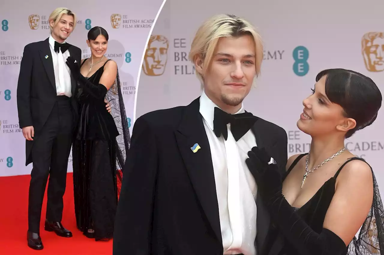 Millie Bobby Brown and Jake Bongiovi make red carpet debut at BAFTAs 2022