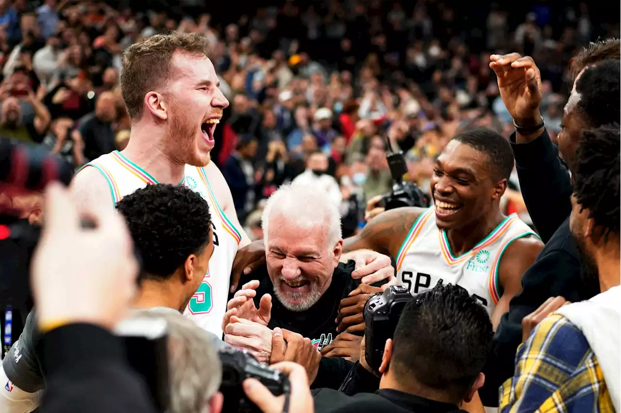 Gregg Popovich sets coaching wins record as Spurs clip Jazz