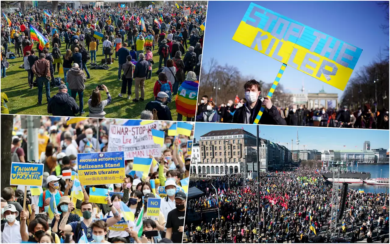 Ucraina, le manifestazioni nel mondo per la fine della guerra