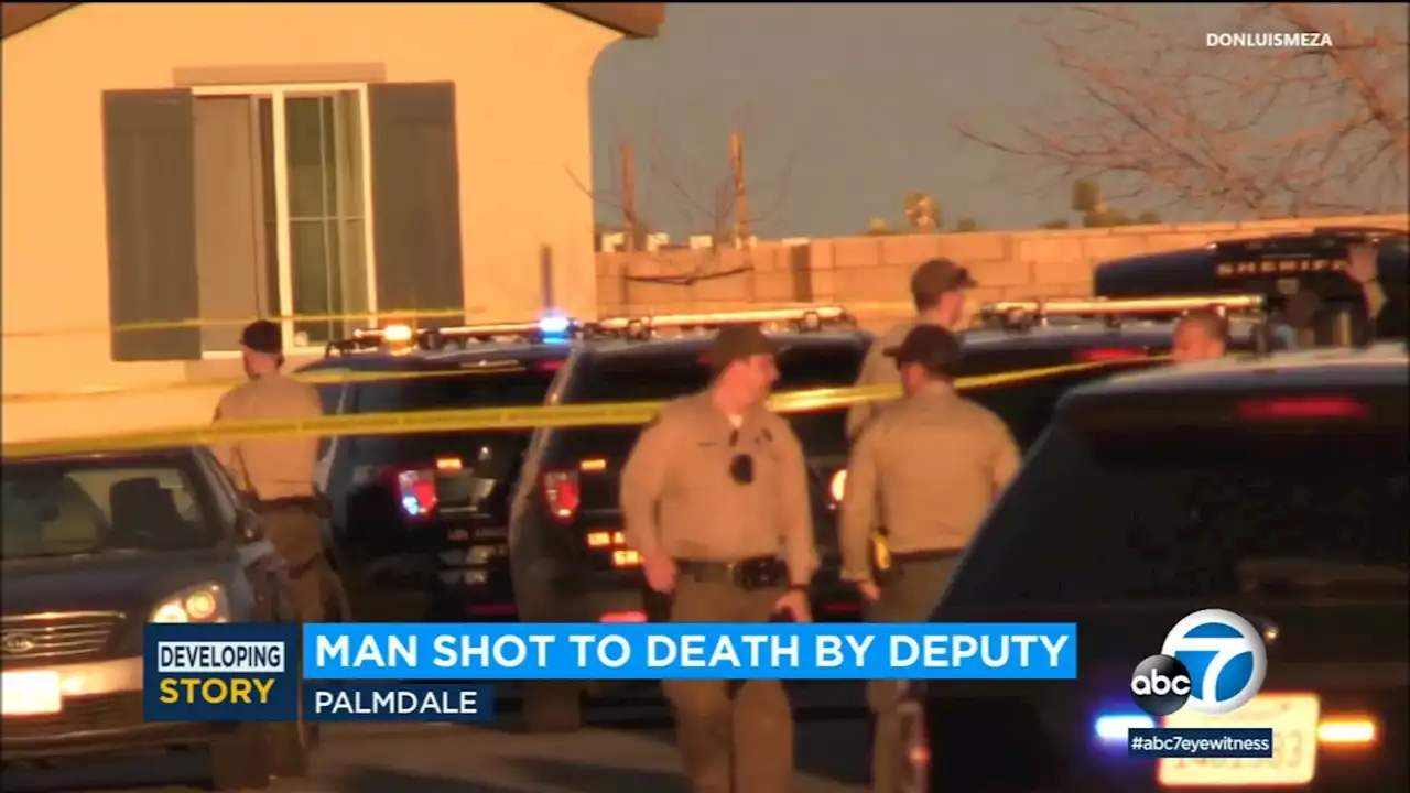 Deputy fatally shoots man who rammed patrol cars while fleeing in Palmdale