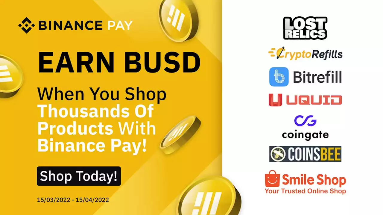 Shop and Earn with Binance Pay: 1,000,000 BUSD to Be Shared | Binance Support