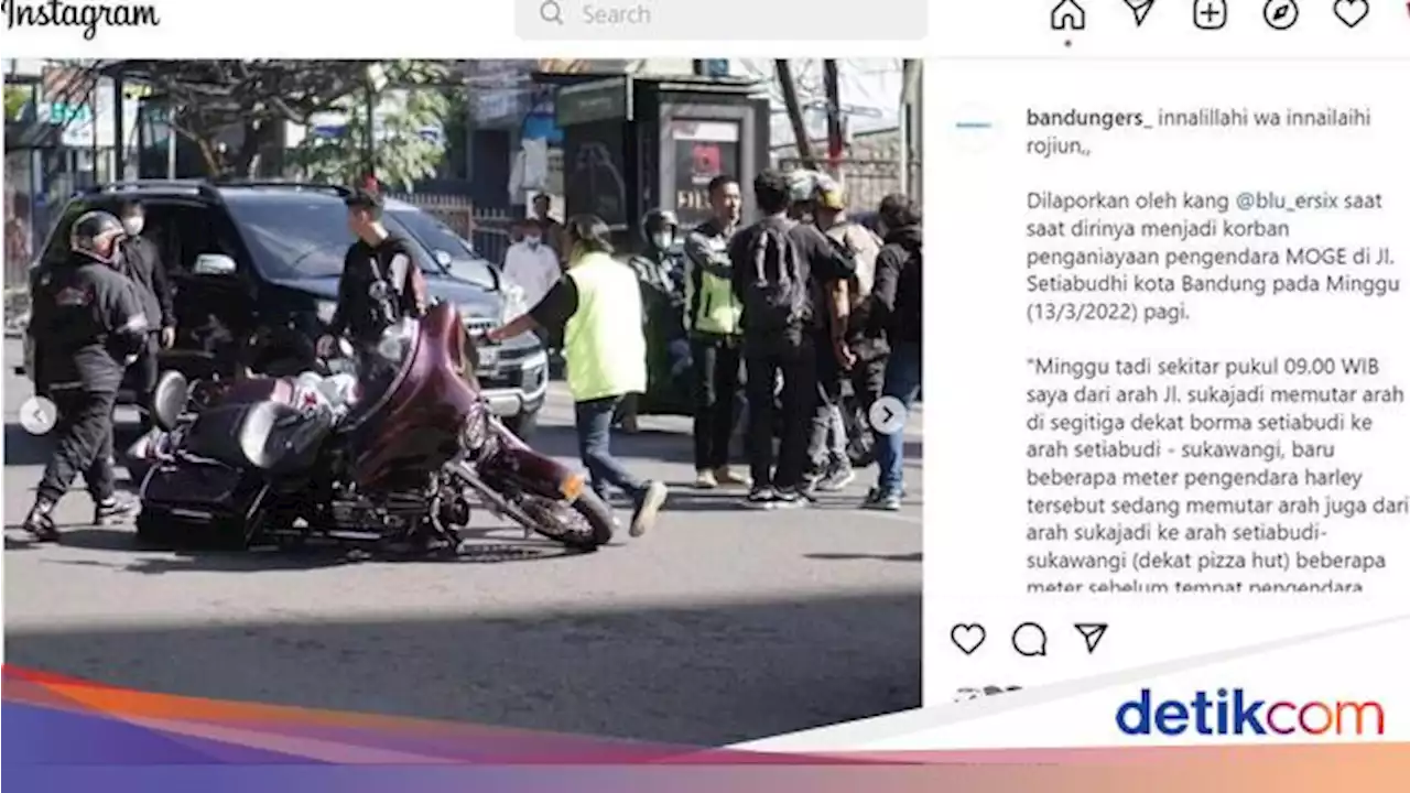 Kasus Pengendara Moge Aniaya Pria di Bandung Berujung Damai