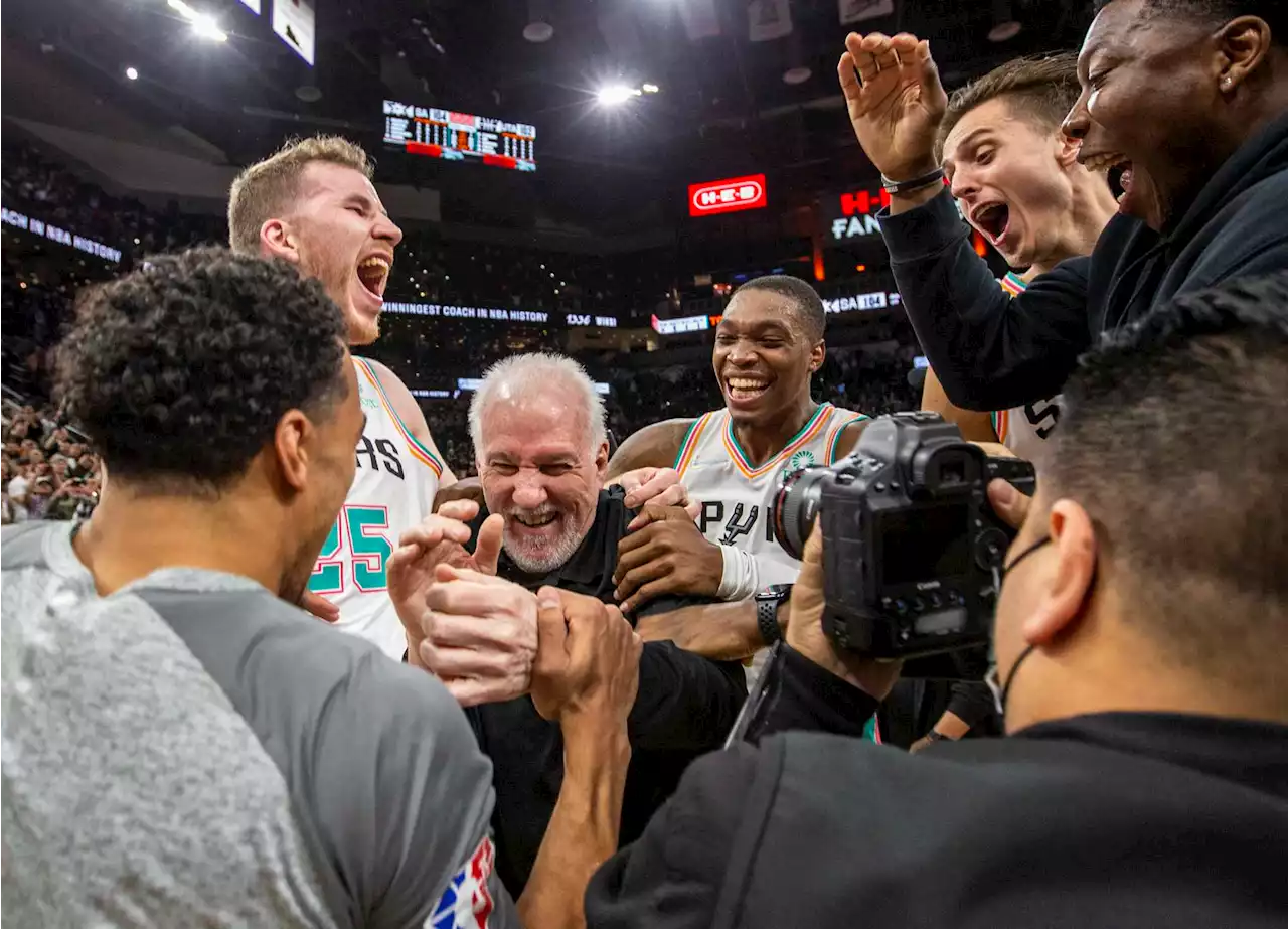 What exactly are the Spurs auctioning after Pop’s record win?