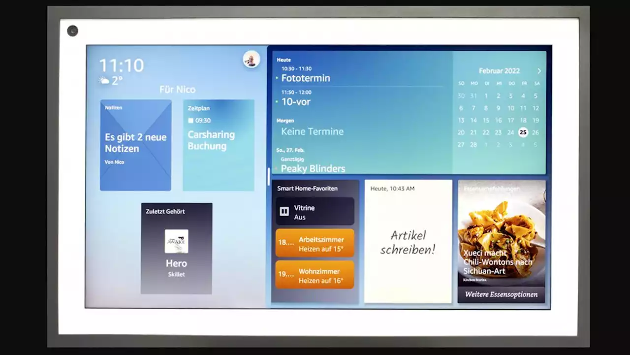 Echo Show 15 im Test: Smart Display mit Personenerkennung
