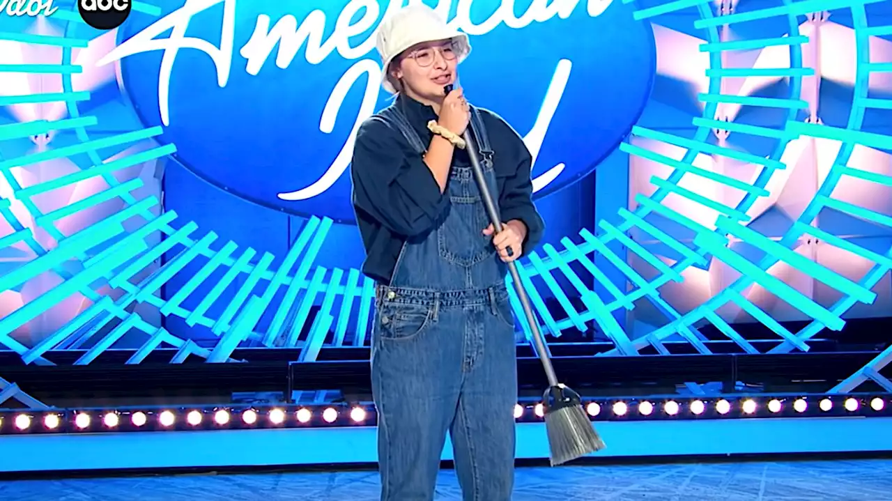 Barista Sings Into Broom On 'American Idol,' Gets Swept Up In The Moment