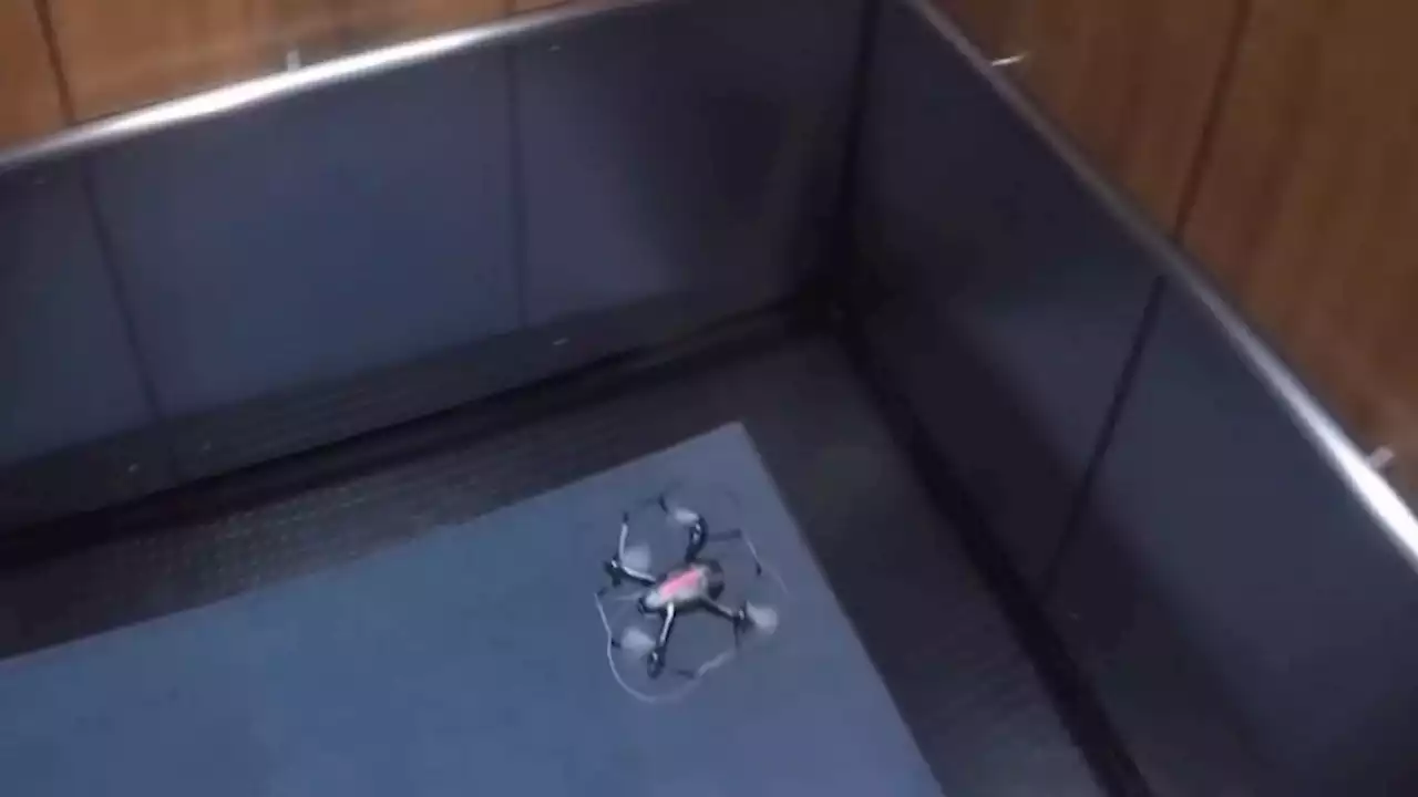 YouTuber attempts to fly a drone in an elevator