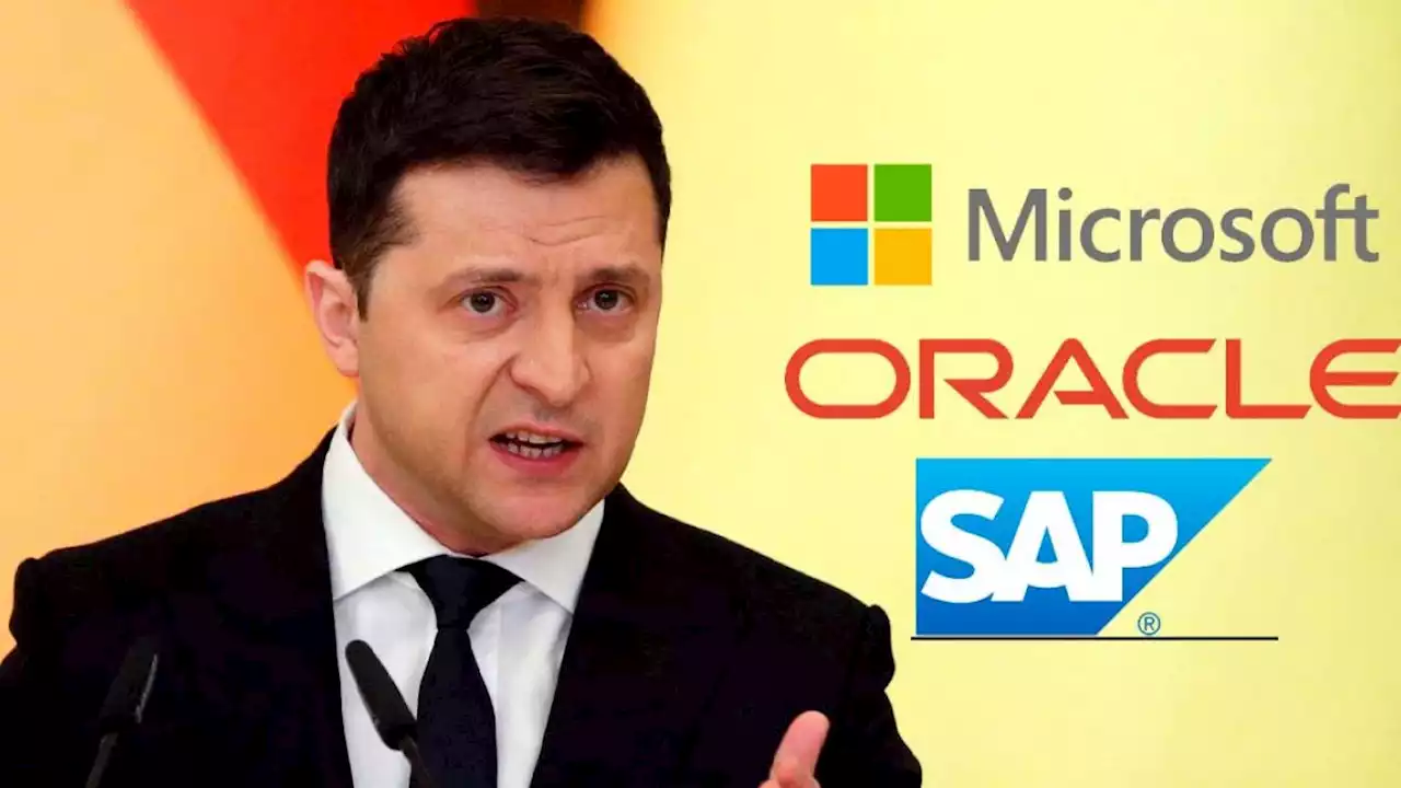 Zelenski pide que Microsoft, Oracle y SAP dejen de dar soporte en Rusia