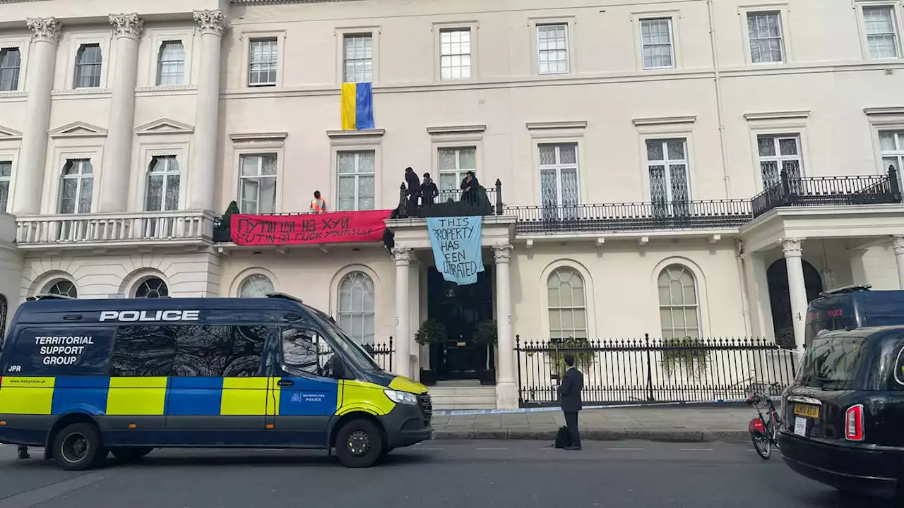 Squatters invade £25m London mansion of Russian oligarch in protest over war in Ukraine