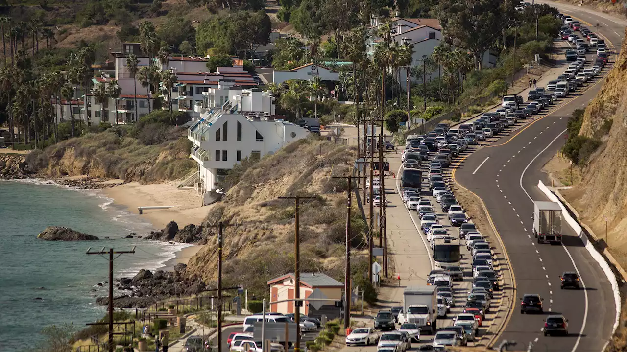 Car Crashes Into Parked Car, Utility Pole in Malibu