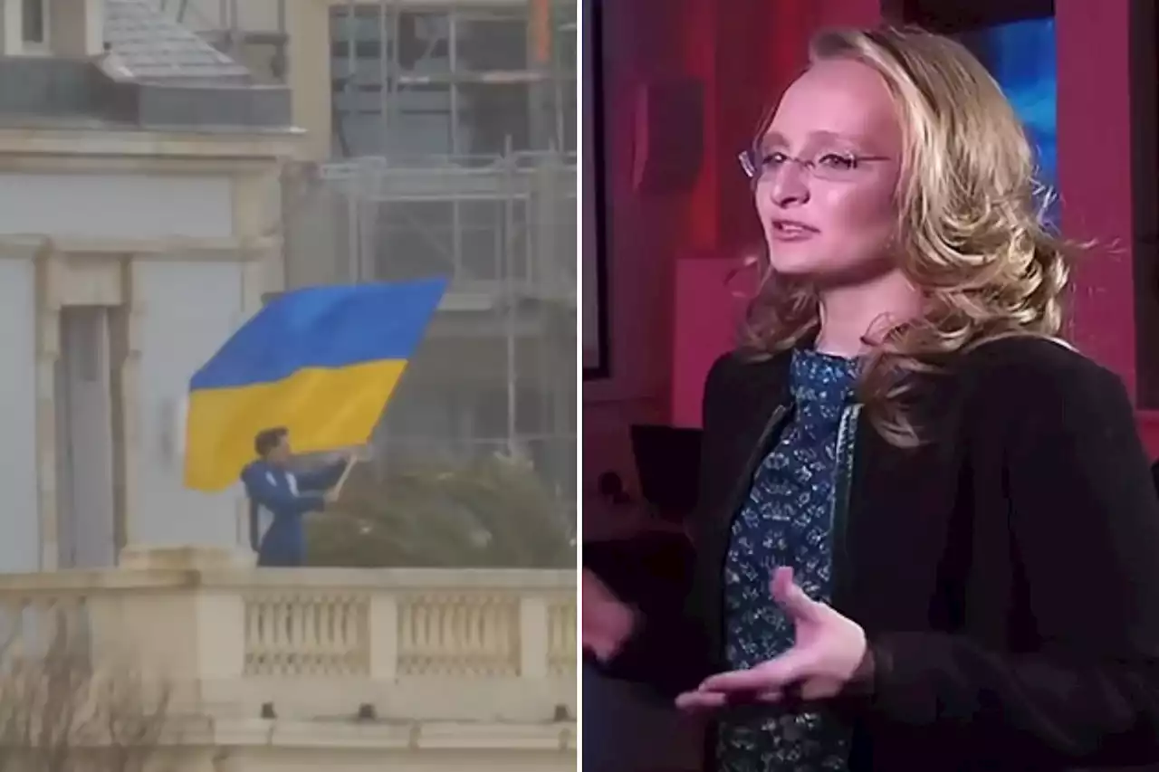 Vladimir Putin's daughter's house raided by activist holding Ukraine flag