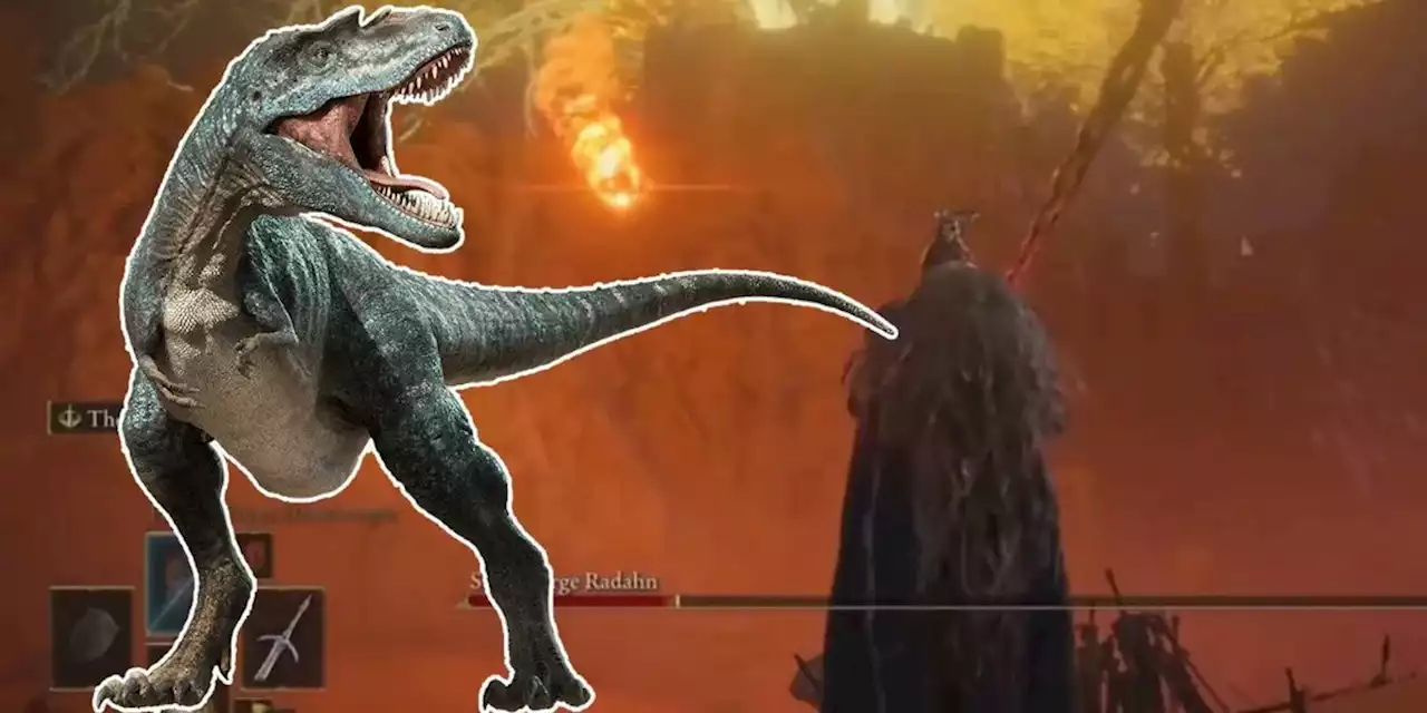 Elden Ring's Radahn Kills The Dinosaurs In Clever Meme