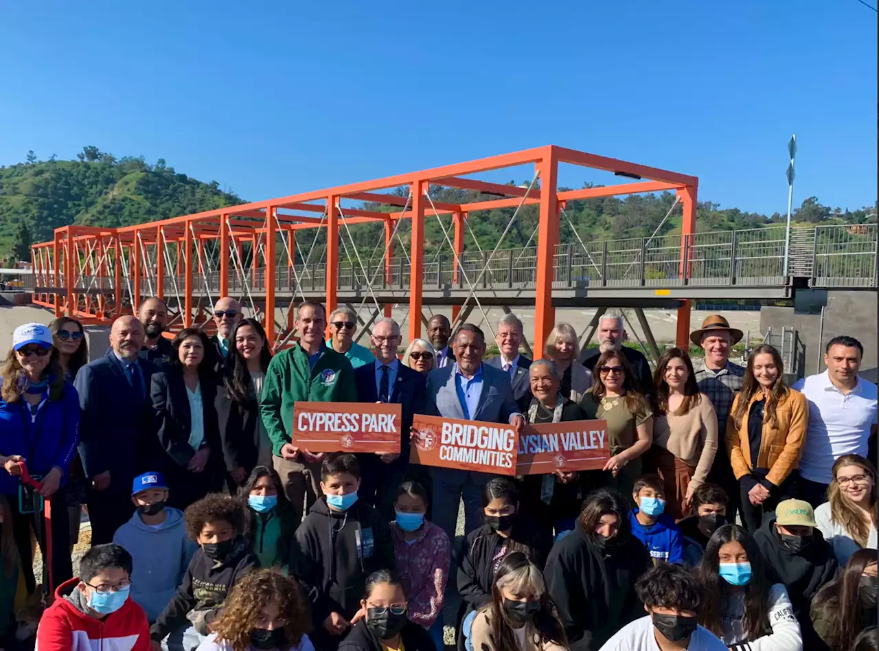 Pedestrian Bridge Opens Over LA River To Connect Cypress Park, Elysian Valley